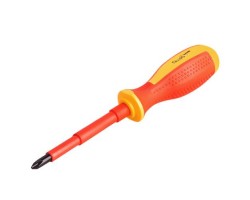 Отвертка диэлектрическая 1000В, VDE крест PH1 5х80мм (SD-05080) ALLOID-foto2