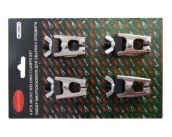 Комплект зажимов для сварочных работ (4 предмета) в блистере. ROCKFORCE RF-336814