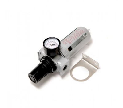 Фильтр влагоотделитель c индикатором давления для пневмосистемы 1/2"(10bar температура воздуха 5-60С.10Мк ) ROCKFORCE RF-AFR804