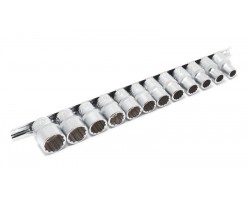 Набор головок 12 предметов 1/2" 12гр.(10-19,22,24мм), на планке Forsage F-4121-9