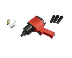 Пневмогайковерт ударный''Twin Hammer''с регулировкой1/2''+набор глубоких головок(17,19,21мм,960Hм,8500об/мин,6.3bar,256л/мин+лубрикатор+ штуцер)-foto6