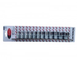 Набор головок 12 предметов 1/2" 6гр.(10-19,22,24мм), на планке ROCKFORCE RF-4121-5