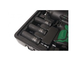 Пневмогайковерт ударный''Twin Hammer''с регулировкой усилия в облегченном корпусе (1/2''+набор головок(17,19,21мм,1450Hм,7000об/мин,6.3bar,198л/мин) RF-82549K4-foto6