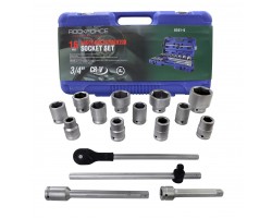 Набор инструментов 16 предметов 3/4" 6гр. (17,19,21,24,27,30,32,33,36,41,46,50), в кейсе ROCKFORCE RF-6161-5-foto3