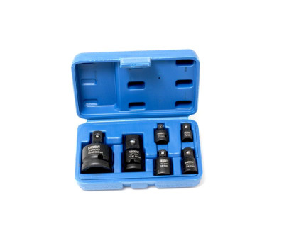 Набор адаптеров ударных, 6 предметов(1/4"(F)x3/8"(M),3/8"(F)x1/4"(M),3/8"(F)x1/2"(M),1/2"(F)x3/8"(M),1/2"(F)x3/4"(M),3/4"(F)x1/2"(M)в кейсе FORCEKRAFT FK-4069MPB
