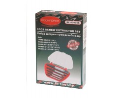 Набор экстракторов резьбы 5 предметов(М3-М18; Ø:3-6мм, 6-8мм, 8-11мм, 11-14мм, 14-18мм; "мелкий шаг"), в пластиковом футляре ROCKFORCE RF-63005B-foto3