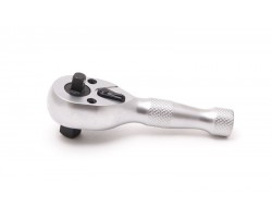 Трещотка реверсивная короткая двухсторонняя с накаткой 1/4"-3/8" (72зуб., L-100мм) ROCKFORCE RF-803322