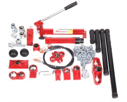 Набор гидравлического оборудования для кузовных работ, 10т (насос, цилиндр + комплект удлинителей и надставок), 28 предметов Forsage F-T710015-foto2