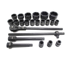 Набор инструментов ударных 3/4", 6гр., 23 предмета (17,19,21,22,24,27,30,32-36,38,41,46,50,55,60,65мм), кейсе Forsage F-6231MPB-foto4