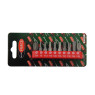 Набор бит TORX с отверстием 10 предметов 1/4" (TН 7,8,9,10,15,20,25,27,30,40-25мм),в блистере ROCKFORCE RF-21022T
