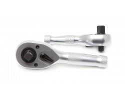 Трещотка реверсивная короткая двухсторонняя с накаткой 3/8"-1/2" (72зуб., L-130мм) ROCKFORCE RF-803344