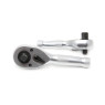 Трещотка реверсивная короткая двухсторонняя с накаткой 3/8"-1/2" (72зуб., L-130мм) ROCKFORCE RF-803344