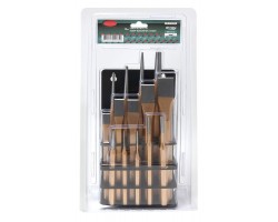 Набор зубил и выколоток 14 предметов(150х13,16х175,19х175,22х200,26х210мм;2.5х125,3х125,5х150,6х150;3х215, 4х225,3х250,9х250мм,кернер)в метал. держателе ROCKFORCE RF-5141M-foto2