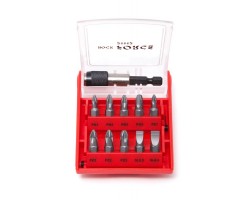 Набор бит с битодержателем 11 предметов, 1/4" (PH1,2,3 PZ1,2,3, SL5.5, 6.5) ROCKFORCE RF-21112