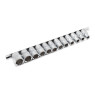 Набор головок 12 предметов 1/2" 6гр.(10-19,22,24мм), на планке Forsage F-4121-5