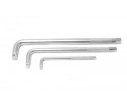 Вороток Г-образный с накаткой 250мм, 3/8" ROCKFORCE RF-8153250