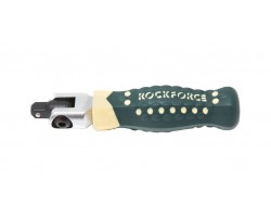 Вороток шарнирный с резиновой ручкой 100мм, 1/4" ROCKFORCE RF-8012100
