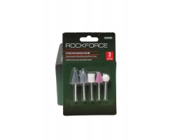 Набор камней абразивных, 5 предметов(хвостовик 3мм), в блистере ROCKFORCE RF-GSK502