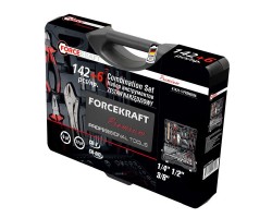 Набір інструментів 142+6 предметів 1/4''3/8''1/2''(6-гран.)(4-36мм, 27,30,32,36-12гр.)+(ключи тріскачкові:8х10, 12х13,14х15,16х17,18х19мм, бокорізи-7'') FORCEKRAFT FK-41421-5 PREMIUM-foto3