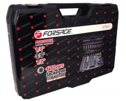 Набор инструментов 172 предмета 1/4", 3/8", 1/2" (6гр.)(4-32мм) Forsage F-41723-5-foto2