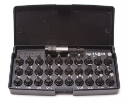 Набор бит с битодержателем 31 предмет 1/4"-25ммL ROCKFORCE RF-23113