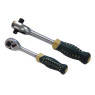 Трещотка реверсивная двухсторонняя с резиновой ручкой 1/2"-3/8" (L-250мм,72зуб.) ROCKFORCE RF-802421