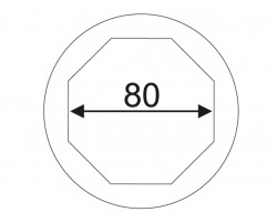 Головка ступичная для передних колес SCANIA 80мм 1"; 8гр.-foto2