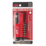 Набор бит 1/4"; TORX T10-T40 с Г-образным переходником 8ед.