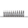 Набор головок с насадкой TORX T6-T40 1/4"; 11ед.