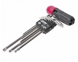 Набор ключей TORX удлиненных T10H-T50H с отверстием 9ед.