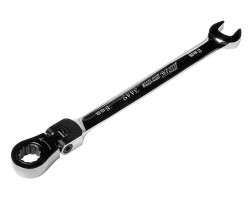 Ключ рожково-накидной шарнирный с трещоткой 8мм-foto2