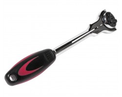 Трещотка с вращающейся головкой 3/8"; 72зубца 237мм-foto2