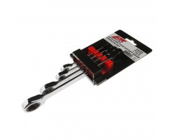 Набор ключей накидных с трещоткой TORX 4ед.
