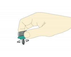 Трещотка для бит 1/4"; 72зубца с реверсом 100мм-foto3