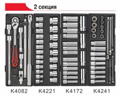 Тележка инструментальная с набором инструмента 344ед.-foto4