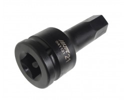 Головка HEX 21мм L=100мм ударная 3/4";