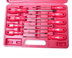 Набор отверток TORX TH8-TH40 с отверстием 9ед.-foto3