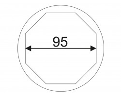 Головка ступичная для передних колес седельных тягачей SCANIA 95мм 1"; 8гр.-foto2