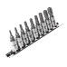 Набор головок с насадкой TORX 5-граней 1/4"; 9ед.
