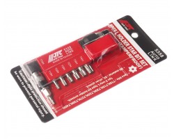 Набор бит 1/4"; TORX T10H-T40H с Г-образным переходником 8ед-foto2