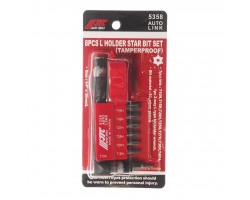 Набор бит 1/4"; TORX T10H-T40H с Г-образным переходником 8ед