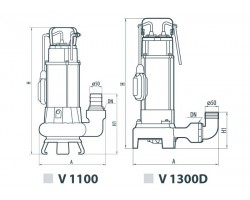 Дренажно-фекальный насос Sprut V1100 132120-foto3