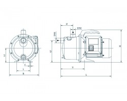 Центробежный поверхностный насос Насосы+Оборудование JS 130 5075-foto3