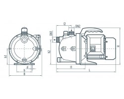 Центробежный поверхностный насос Насосы+Оборудование Garden-JP 1,5-25/0,8 112092-foto3