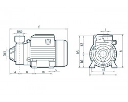 Вихревой поверхностный насос Насосы+Оборудование PKm 60 112001-foto3
