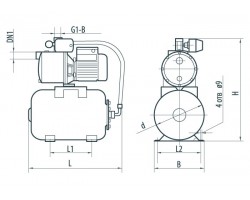 Насосная станция Насосы+Оборудование AUJS 110/50L 312026-foto3