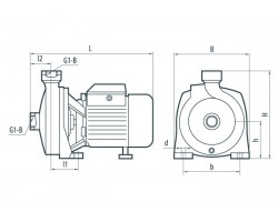 Центробежный поверхностный насос Насосы+Оборудование CPm 158/AISI316 3774-foto3