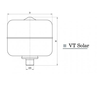 Расширительный бак Насосы+Оборудование VT 50 Solar 10302