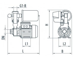 Насосная станция Насосы+Оборудование AUTPS60/1L mini 6733-foto3