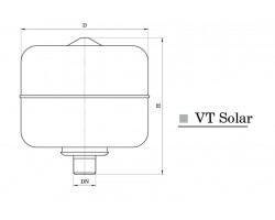 Расширительный бак Насосы+Оборудование VT 24 Solar 10301-foto3
